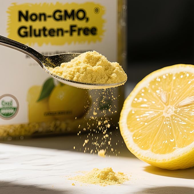 Pure Freeze-Dried Lemon Powder 3.5oz (100g) – 100% No Sugar, | Tart & Zesty for Drinks, Smoothies, Baking & Cooking, Filler-Free Citrus Powder