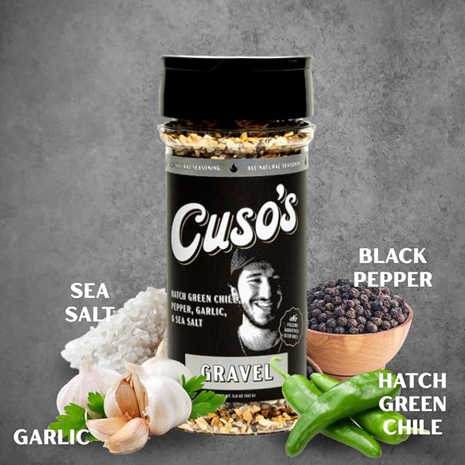 Cuso Cuts Gravel BBQ Rub - All-Purpose Rub - Spices for Steaks, Meat, & Veggies - Perfect for Burgers, Chicken, Pork, Beef, Ribs, and Pork Chops - Steak Seasoning for Grilling - 1 Count