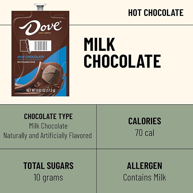 Dove Hot Chocolate Freshpacks for Flavia Brewers (Case of 36)