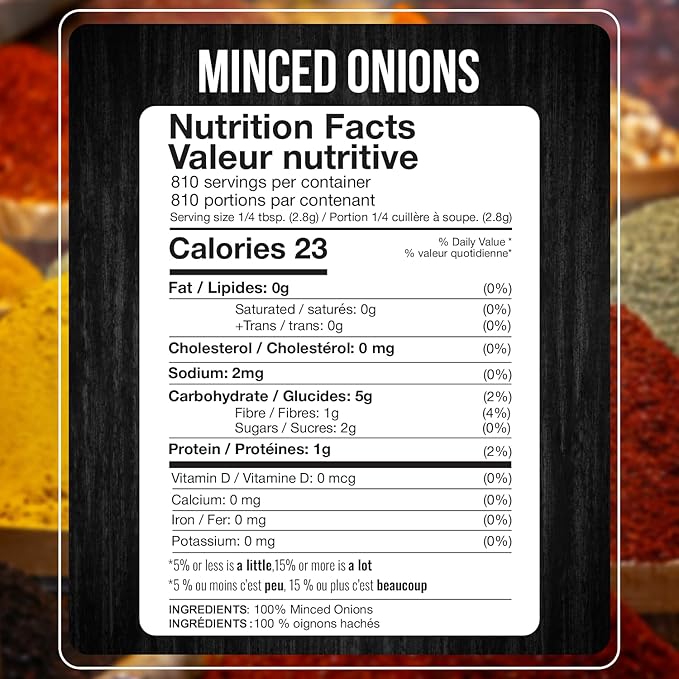 Fresh Finest Culinary Dried Minced Onion Flakes 320G (11.28oz)