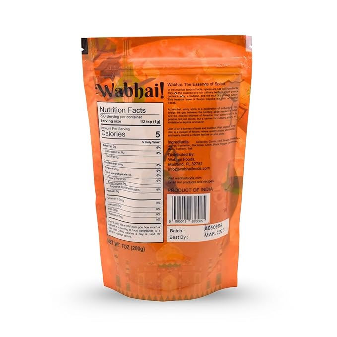 Wabhai! Royal Garam Masala | Rajwadi Garam Masala | All Natural | Finest Spices (7oz (200g))