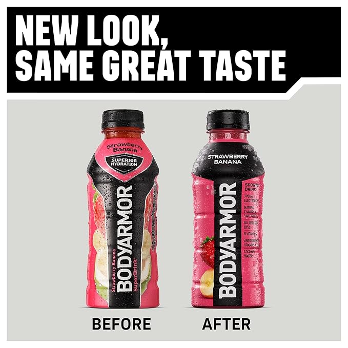 BODYARMOR Sports Drink Sports Beverage, Tropical Punch, Coconut Water Hydration, Natural Flavors With Vitamins, Potassium-Packed Electrolytes, Perfect For Athletes, 28 Fl Oz (Pack of 15)