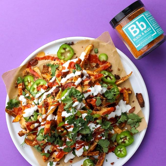 Spiceology ??Cajun Seasoning ??Gourmet Blend of Real Bleu Cheese & Blackening Spices ??Perfect for Chicken, Steak, Burgers, Seafood & More ??4.3 oz