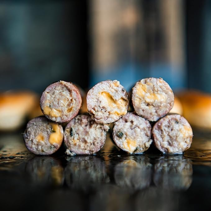 Bearded Butchers High-Temp Cheddar Cheese, Case of 8 (2.5 lb Bags) ??20 lbs Total, Shelf-Stable 1/4-Inch Cubes for Up to 25 lbs of Meat Per Bag, 400째F High-Temperature Cheese ??Perfect for Sausages, Brats, Snack Sticks, Burgers, and More