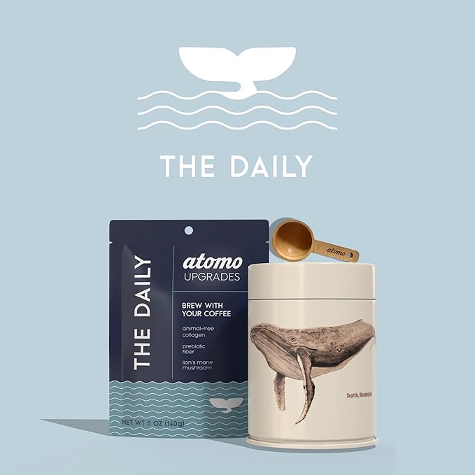 The Daily Starter Kit (14 Servings) Functional Coffee Upgrade ??Brews with Your Coffee (Not Instant) ??Animal-Free Collagen, Lion???Mane, Prebiotic Fiber, Lower Acidity & Green Tea Caffeine