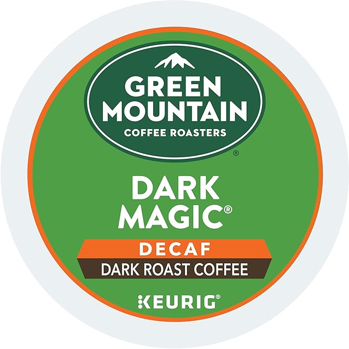 Green Mountain Coffee Roasters Dark Magic Decaf Keurig Single-Serve K-Cup pods, Dark Roast Coffee, 72 Count