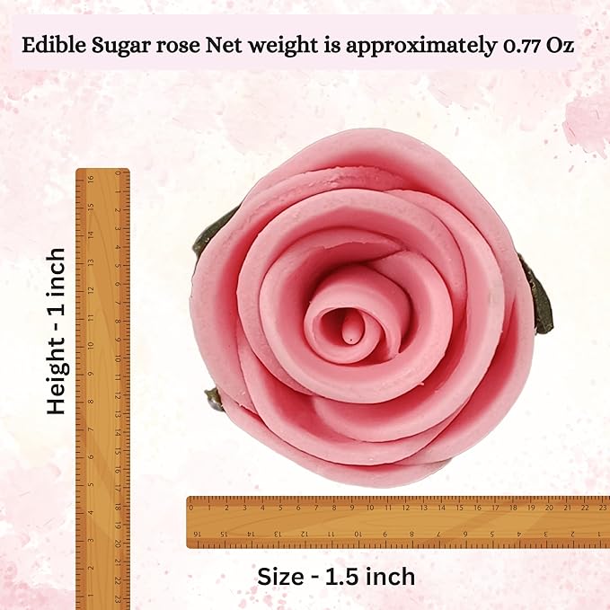 Confect Edible Flower | Edible Flower for cake decorations | Edible Flower Cupcake Toppers | | Cupcakes & Doughnut Edible Toppers | Ombre -3 -Vegan, Gluten-Free, Soy-Free, Dairy-Free, Palm Oil-Free -Pack of 12
