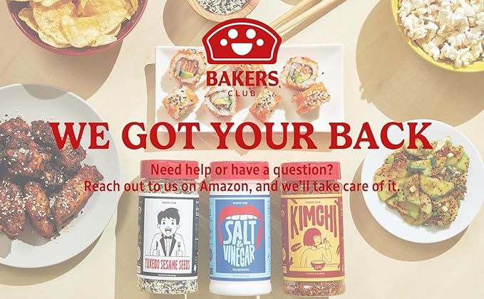 Bakers Club 8.5oz Everything Bagel Seasoning Blend - Authentic New York Style Spices for Bagels, Avocado Toast, Eggs, Pretzels, Popcorn, Hummus & More - Mix of Garlic, Onion, Sesame Seeds, Poppy, Salt