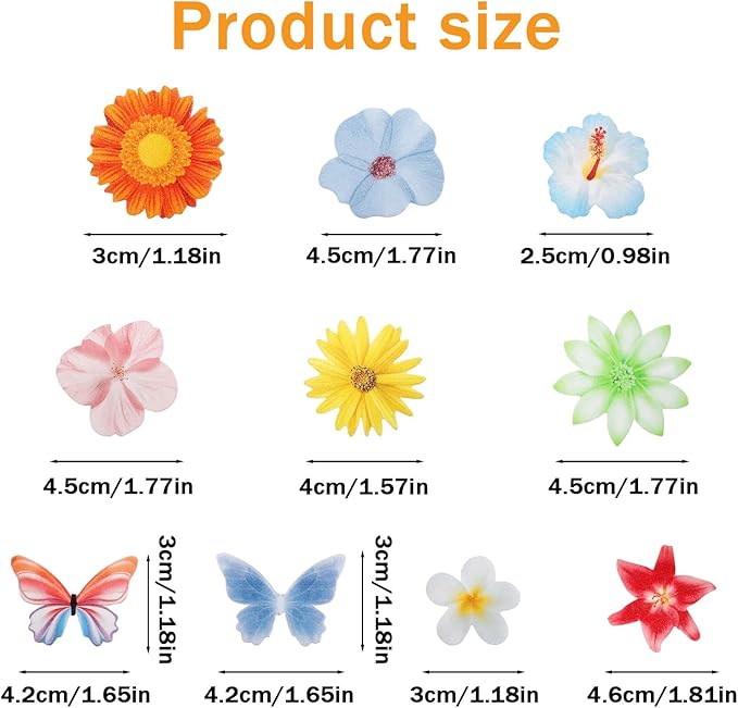 Xindojuz 60 PCS Edible Butterflies Cupcake Toppers, Vivid 3D Colorful Edible Butterfly Cake Decorations, Wafer Paper Butterflies for Wedding Birthday Party Cake Decorating Supplies, Mixed Size