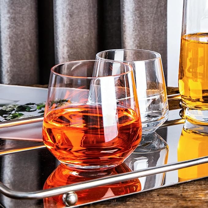 Wine Glasses Set of 12, 13 oz Heavy Base Glasses Drinking Glasses for Scotch, Cocktail, Whiskey and Juice, Dishwasher Safe Glassware, Gifts for Friend,Ideal Glassware for Special Moments