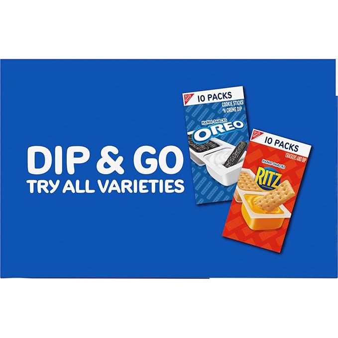 Handi-Snacks OREO Cookie Sticks 'N Creme Dip Snack Packs, 20 Snack Packs (Pack of 2)