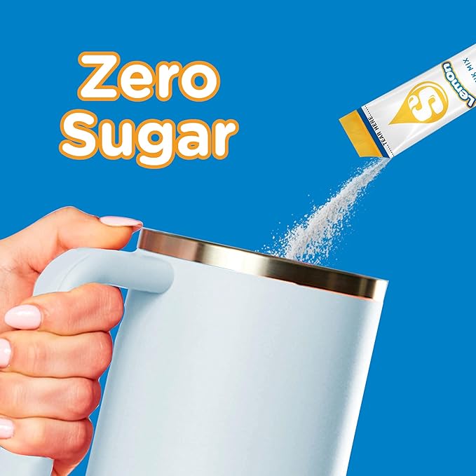 Starburst Singles To Go Powdered Drink Mix, Lemon, Sugar-Free Drink Powder, 6 count (Pack of 12)