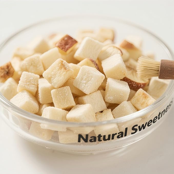 Premium Dehydration Apple Dices 10.6oz (300g) - 100% Dried Apple Slices, No Sugar Added, Crunchy Snack for Yogurt, Baking, Cereal & Recipes