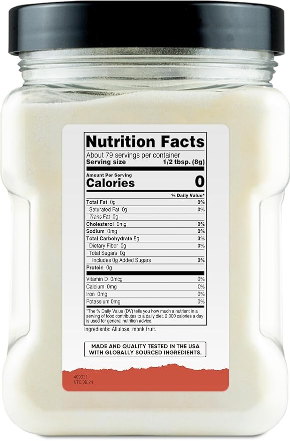 Nutricost Pantry Monk Fruit With Allulose (1.4 Pounds) - Nautral Sweetener Vegan, GMO-Free