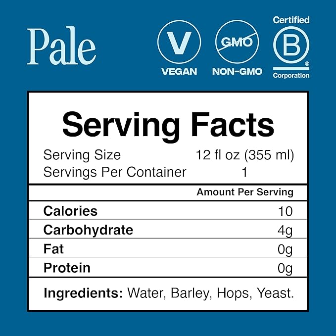 Partake Brewing Craft Non Alcoholic Beer, Pale Ale 12 Pack x 12 Fl Oz Cans - Low Calorie & Carb, No Sugar, All Natural Ingredients - Award-Winning Taste, Non Alcoholic Beer Without the Empty Calories