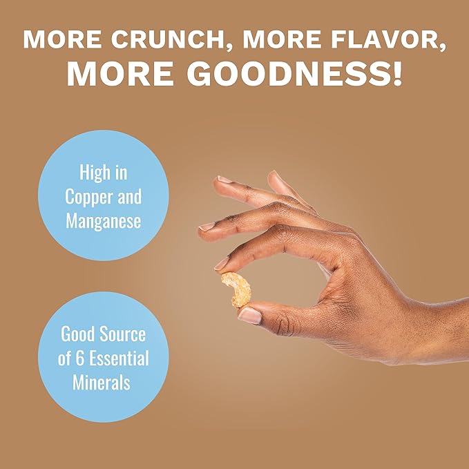 Toasted Coconut Air Roasted Whole Cashews by Karma Nuts, Lightly Sweetened, Peanut-Free Facility, Kosher, Everyday Nut Snack, 7oz Resealable Bag