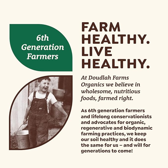 Organic Rye Flour 5 lb - Non-GMO, USDA Organic, Vegan, For Baking Sourdough, Bread, and More! Grown In USA, Farmed From Regenerative Soil by Doudlah Farms