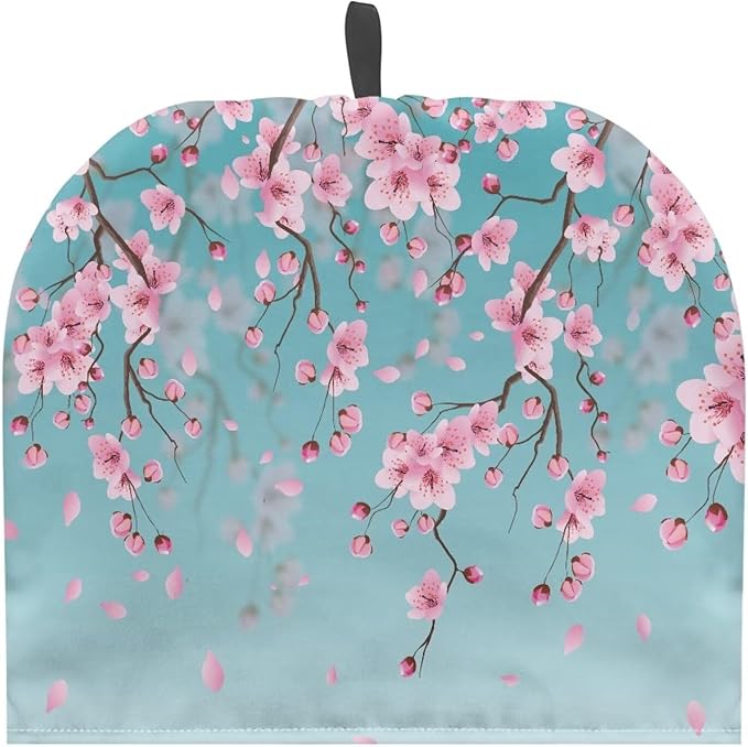 Blue Tea Cozies Cherry Blossom Tea Cozy for Teapot Insulated for Women Pink Tea Cosy for Teapot Home Kitchen Accessories