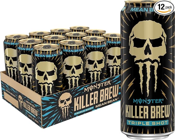 Monster Energy Killer Brew Mean Bean,15 Fl Oz (Pack of 12)