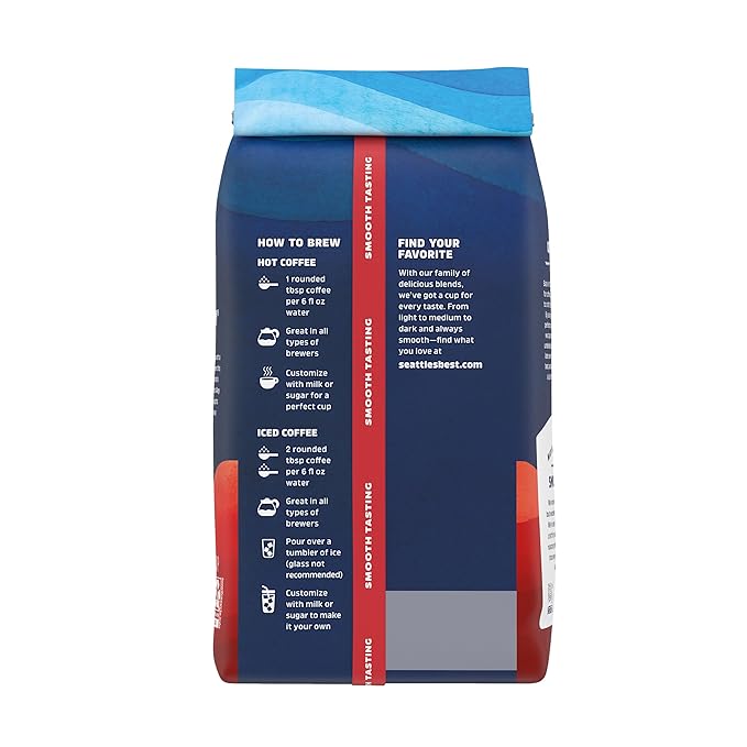 Seattle???Best Coffee, Dark Roast Ground Coffee, Post Alley, 100% Arabica, 1 Bag (20 oz)