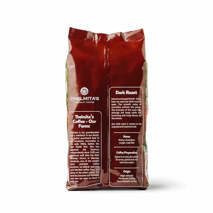2.25 lbs ??Dark Roast ??3 bags ??Dark Roast, Honduran Coffee, Whole Bean ??Single Origin, Single Estate, Specialty Beans ??Intense Flavor with Rich Creamy, Nutty, Smooth Chocolate Notes and Low-Acid ??Freshly Roasted, Yearly Harvested