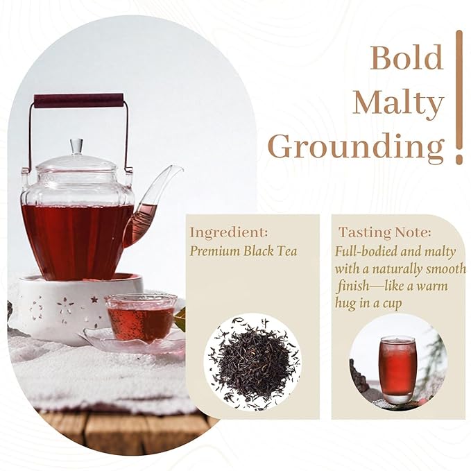Johou English Breakfast Black Tea Pods, Compatible with All K-Cup Brewers & Keurig 2.0, 24 pods