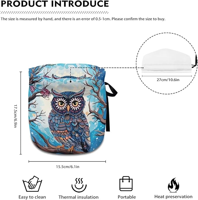 Owl Tea Cozy for Teapot Insulated Kettle Kitchen Dust Cover Home Decorative Tea Cosy for Teapot for Party Gifts Tea Cup Warmer Cozy Kitchen Accessory