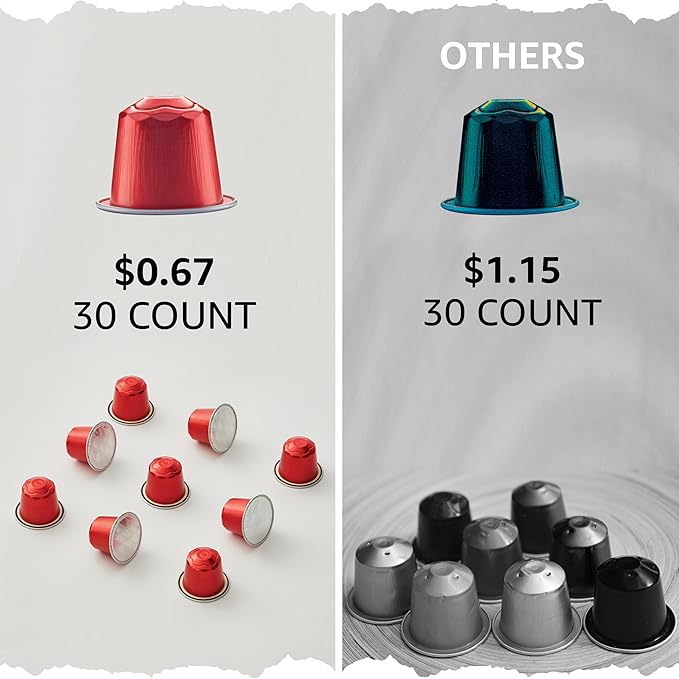 Cellini Caffè Cremoso Aluminum Nespresso Pods, 30 Count, Medium Roast Coffee Capsules, 100% Nespresso Original Machine Compatible