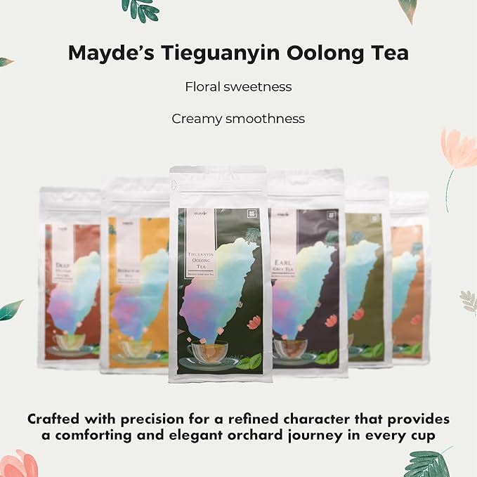 Mayde Tieguanyin Oolong Loose Leaf Tea - Premium Taiwanese Tea, 1 lb (16 oz)