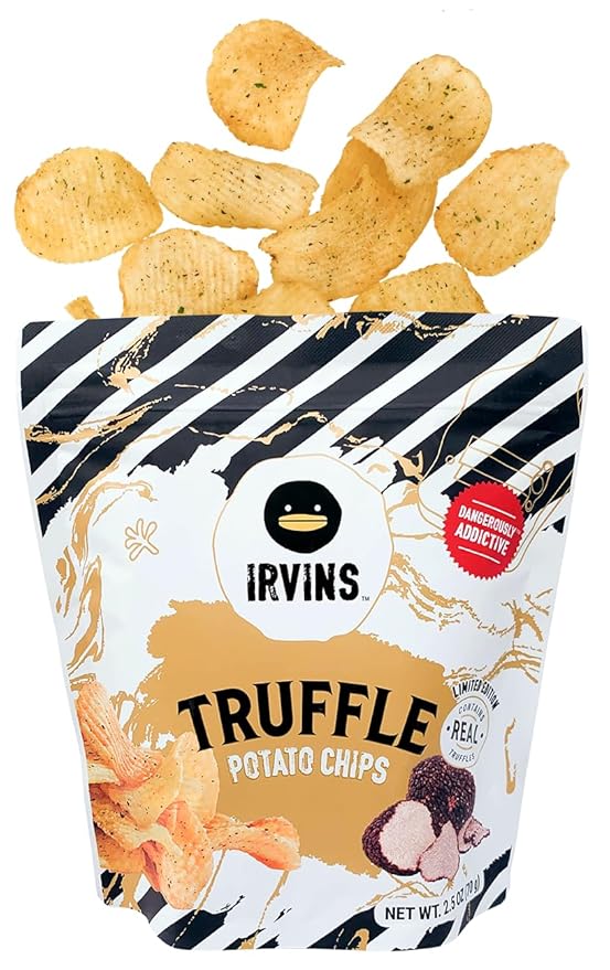 IRVINS Truffle Potato Chips Crisps | Premium Hand Cooked | Whole Ingredients | 2.5 oz (Pack of 3)