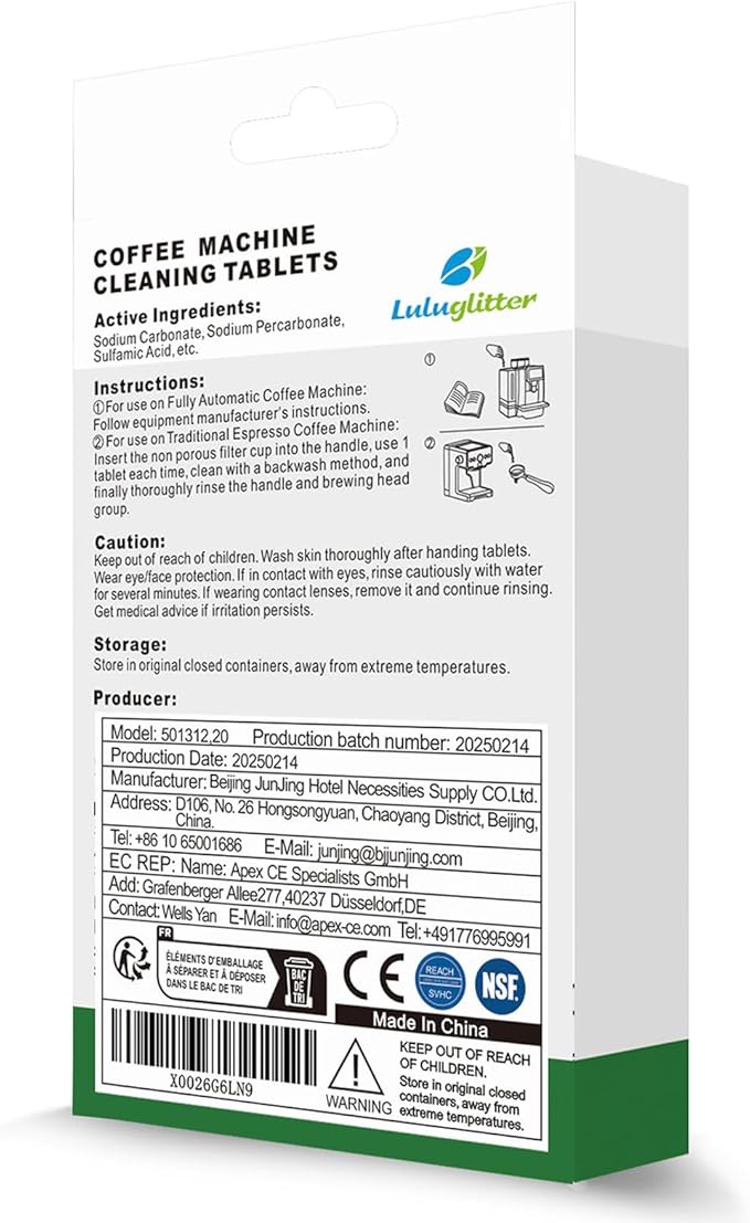 Espresso Machine Cleaning Tablets Coffee Machine Cleaner Compatible with Breville Barista Express, Gaggia, Delonghi, Jura, Philips 16 tabs Convenient removes coffee oils
