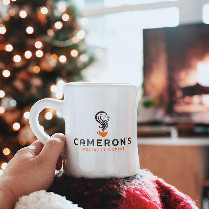 Cameron's Coffee Holiday Roasted Ground Coffee Bag, Flavored, Cr챔me Brulee Latte, 12 Ounce