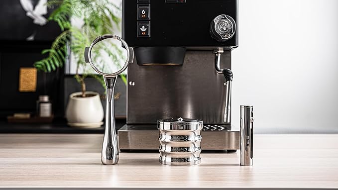 CafeSing COD 58mm Espresso Portafilter, All Stainless Steel, 180ì§?Horizontally Lay Flat, Bottomless, 2 Ears