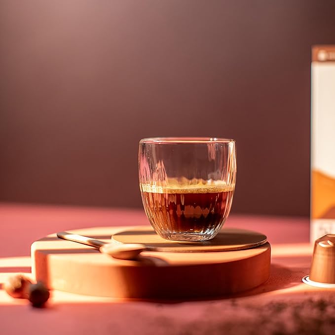Cru Kafe Decaf USDA Organic Espresso Coffee Capsules (50 Pods) Fairtrade Coffee Pods Compatible with Nespresso Original Line and Pixie Machines