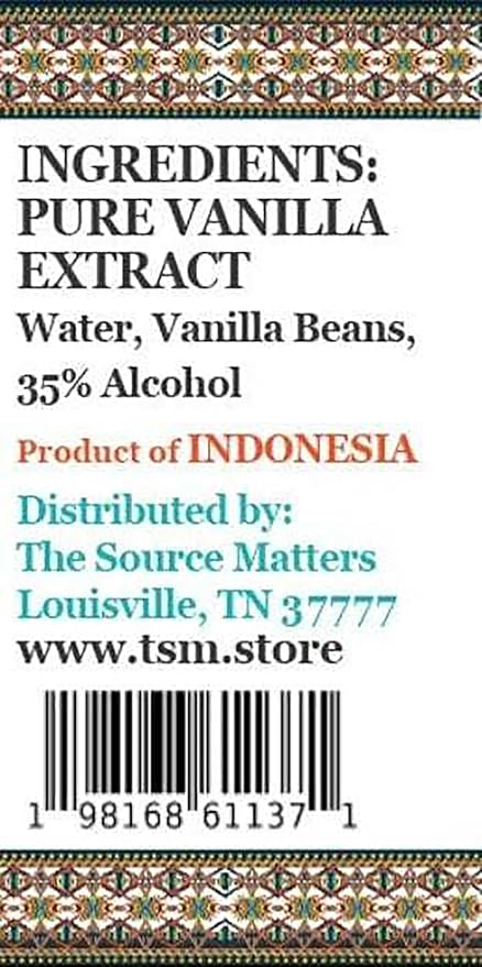 Papua New Guinea Vanilla Extract by The Source Matters | Pure, Authentic Flavor for Baking & Culinary Use (2 oz)