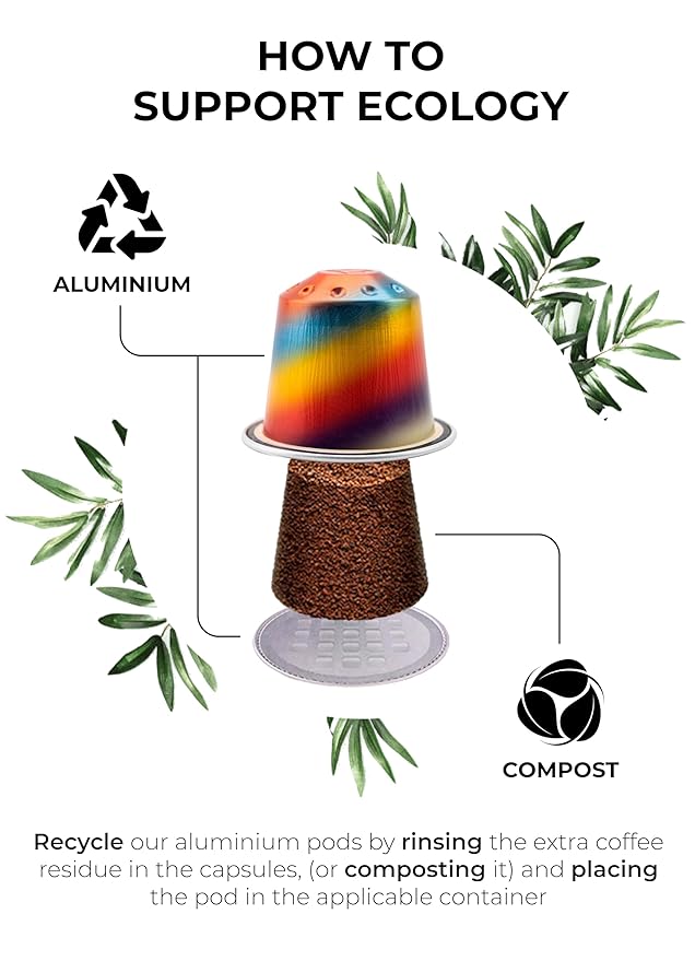 New Grano Milano Variety Pack Coffee Capsules - 50 Aluminum Coffee Pods Compatible with Nespresso Original line, Medium & Dark Roast, Made in Italy