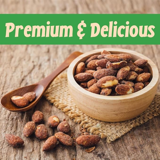 Sincerely Nuts ??Roasted Whole Salted Almonds | 1 Lb. Bag | Delicious Guilt Free Snack | Low Calorie, Vegan, Gluten Free | Gourmet Kosher Food | Source of Fiber, Protein, Vitamins and Minerals