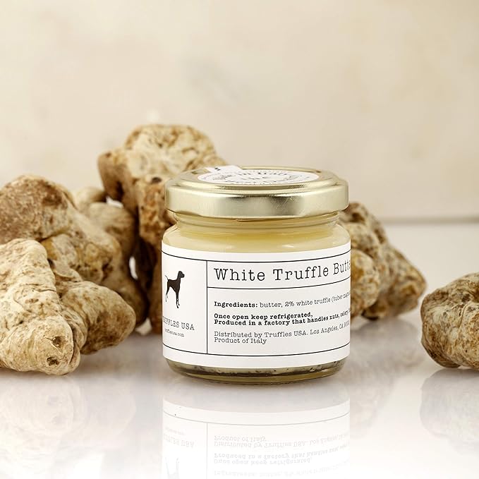 TRUFFLES USA White Truffle Butter 2.82 oz - Italian Truffle Butter from Fresh Italian Truffles, Imported from Italy from Authentic Family Owned Truffle Farms