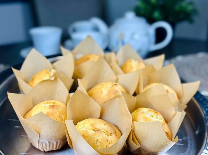 Molibake Vanilla Muffin Mix - Pack of 1 ??Premium Vanilla Muffin Baking Mix for Home Oven and Muffins Maker ??14 oz ??All-Natural Easy-to-Use Mix for Fluffy, Bakery-Style Homemade Muffins