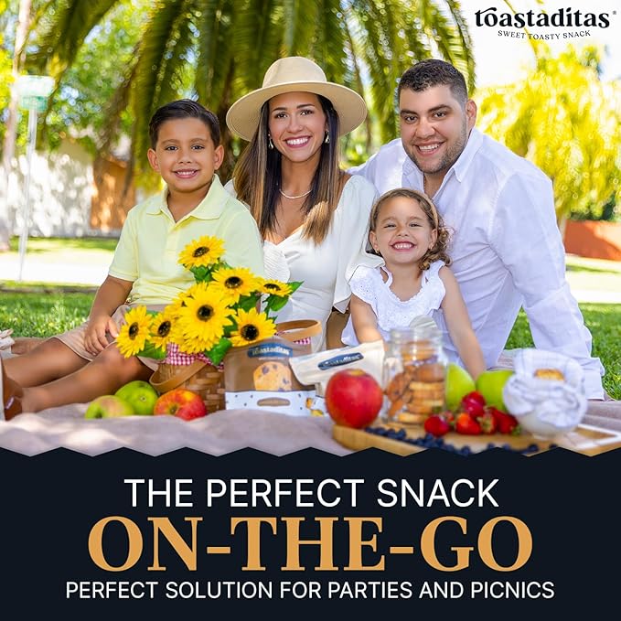 Toastaditas Original Toasted Cookies, 11g of Protein, Natural Ingredients, No Artificial Flavors, Healthy Snacks for kids and adults (3-Pack, Original)
