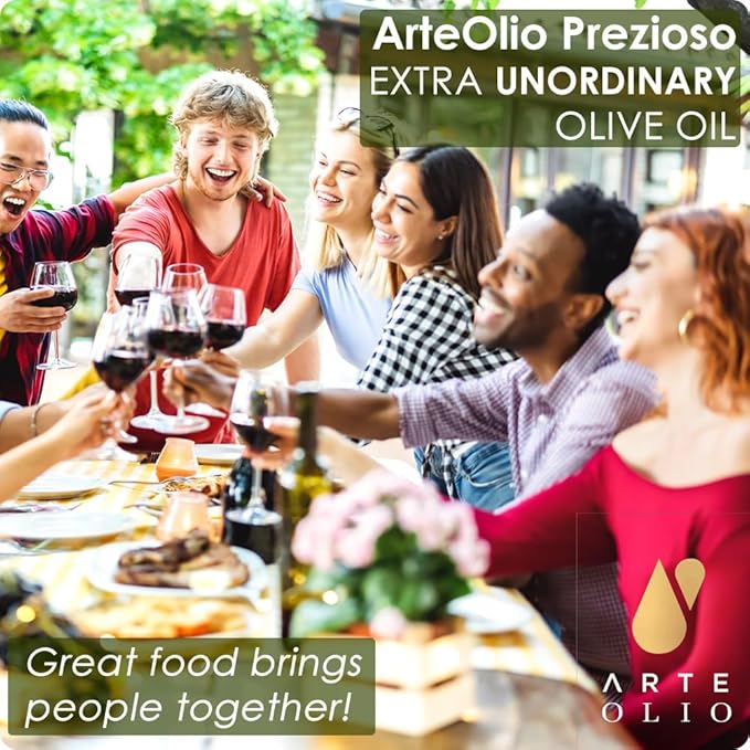 ArteOlio Prezioso Olive Oil: 100% Extra virgin cold pressed olive oil directly from Italy made in Single Estate Unordinary Rich Taste (500mL Bottle)