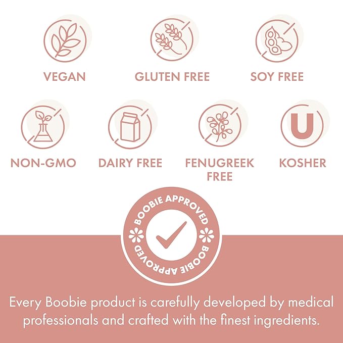 Boobie Bar Superfood Oatmeal Chocolate Chip Lactation Bar for Breastfeeding Moms to Increase Milk Supply | #1 Selling Lactation Snack Bars | Vegan, Fenugreek-Free, Gluten-Free, Dairy-Free (7 Bars)