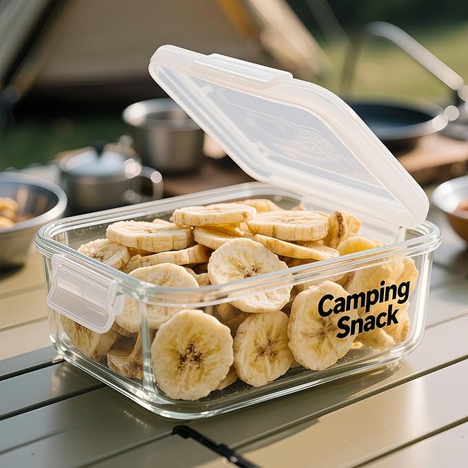 Premium Freeze-Dried Banana Slices 6oz (170g) - 100%, No Sugar Added | Crunchy Fruit Snacks for Outdoor Adventures & Snacking