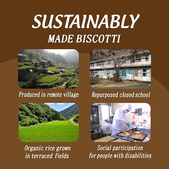 Biscotti Low Carb Almond Cookies Snacks 5 oz (142 g), Kabocha Squash & Azuki Beans, No Gluten (1 pack)