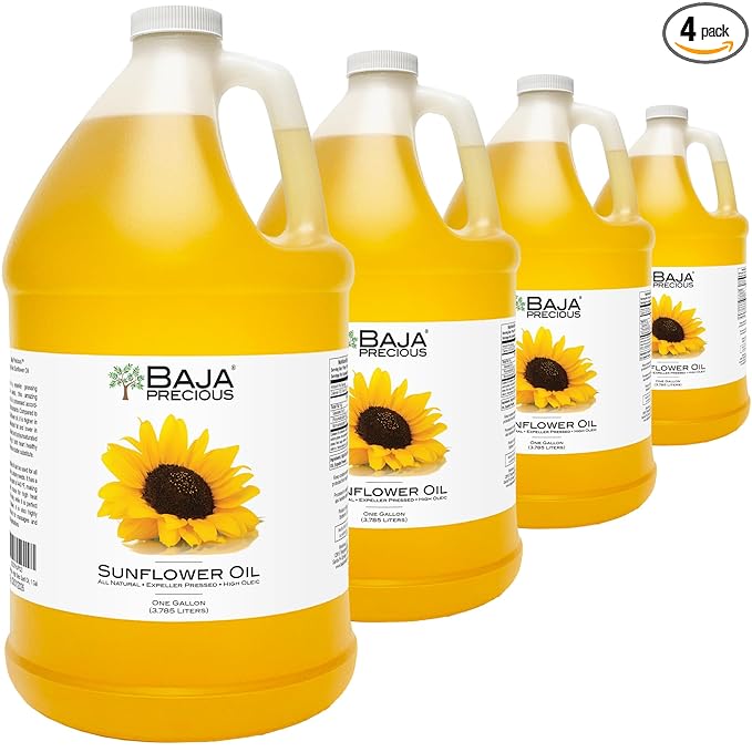 Baja Precious - High Oleic Sunflower Oil, Case of 4 X 1 Gallon Jugs