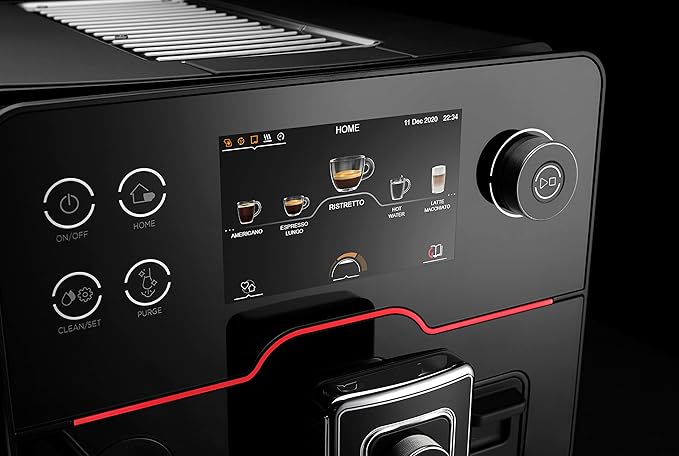 Gaggia Accademia Luxury Italian Fully Automatic Espresso Machine with 19 Customized drink settings,0.5 Liters,RI9782/46 Brushed Stainless
