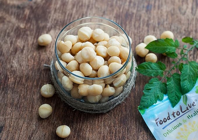 Food to Live Organic Whole Macadamia Nuts, 18 Pounds – Non-GMO, Raw, Shelled, Unsalted, Kosher, Vegan, Bulk. Keto Snack. Buttery Flavor. Good Source of Fiber, Healthy Fats. Perfect for Desserts.