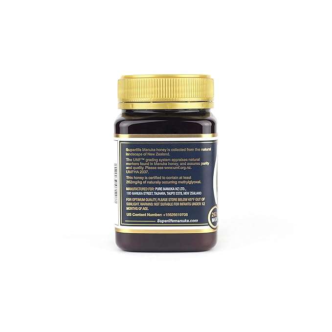 SuperLife - Manuka Honey MGO 263+ (UMF 10+) 500g, Raw Honey, Pure & Unpasteurised Monofloral New Zealand Honey
