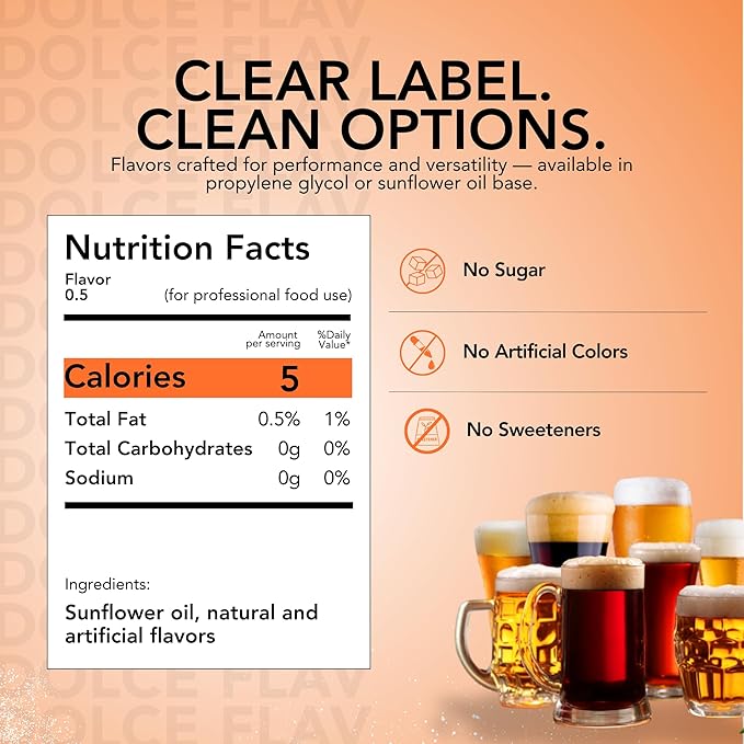 Dolce Flav Root Beer Extract ??2 Ounce Oil-Soluble Kosher, Sugar-Free, Concentrated Classic Root Beer Flavoring for Baking, Chocolates & Desserts, Includes Measured Dropper