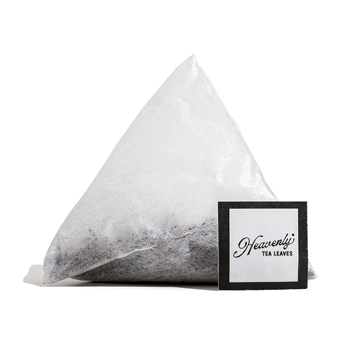 Heavenly Tea Leaves Organic Jasmine Green (50 Pyramid Tea Bags), Bulk Compostable Green Tea Sachets - 100% Plastic Free, Premium Quality, Whole Tea Leaves in a Convenient Tea Bag
